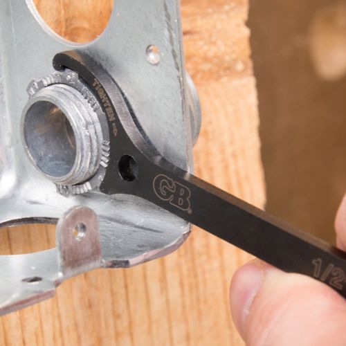  Gardner Bender LNW-KIT Locknut Wrench Kit, ½ & ¾ Inch., Loosen / Tighten locknuts, Steel Construction fits UL locknuts, 2 Pk. Bundle, Black