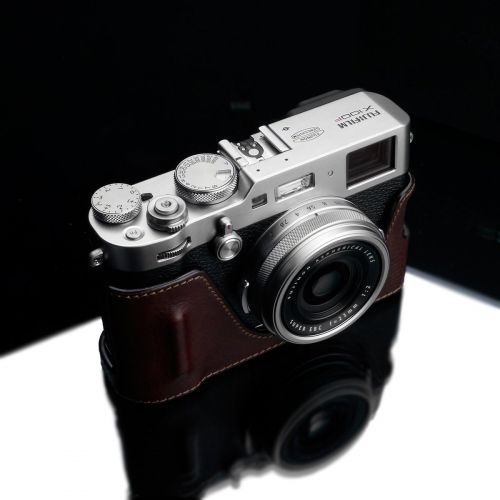  Gariz HG-X100FBR Genuine Leather Half Case for Fujifilm Fuji X100F, Brown
