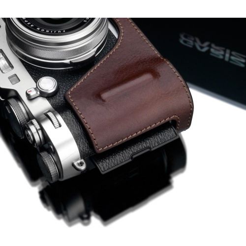  Gariz HG-X100FBR Genuine Leather Half Case for Fujifilm Fuji X100F, Brown