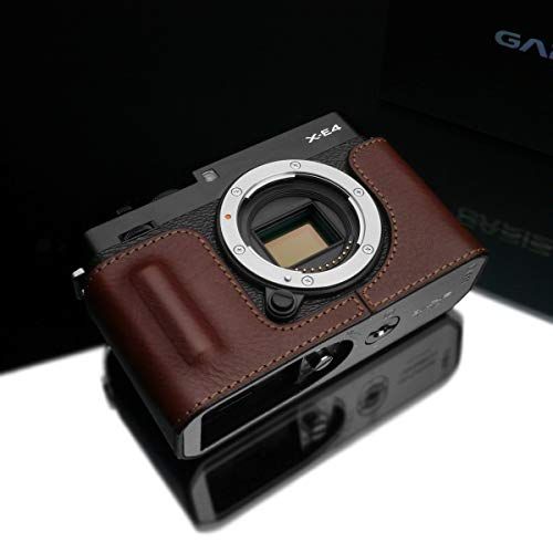  Gariz HG-XE4BR Genuine Leather Half Case for Fujifilm XE4 X-E4, Brown