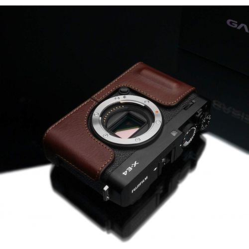  Gariz HG-XE4BR Genuine Leather Half Case for Fujifilm XE4 X-E4, Brown