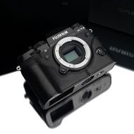 Gariz XS-CHXT2BK Genuine Leather Camera Metal Half Case for Fuji Fujifilm X-T2 XT2 / XT3, Black