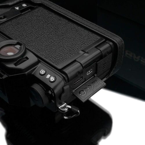  Gariz XS-CHXS10BK Genuine Leather Half Case for Fujifilm X-S10 XS10, Black