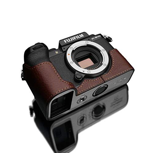  Gariz XS-CHXS10BR Genuine Leather Half Case for Fujifilm X-S10 XS10, Brown