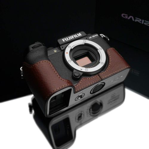  Gariz XS-CHXS10BR Genuine Leather Half Case for Fujifilm X-S10 XS10, Brown