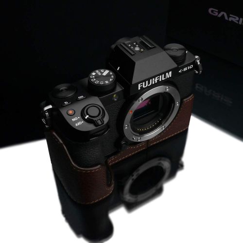  Gariz XS-CHXS10BR Genuine Leather Half Case for Fujifilm X-S10 XS10, Brown