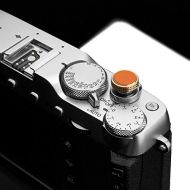Gariz XA-SBL Series Leather Screw Type Soft Button Release Shutter for Leica, Fujifilm, Contax, Nikon DF Camera (Orange)