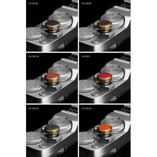  Gariz XA-SBL Series Leather Screw Type Soft Button Release Shutter for Leica, Fujifilm, Contax, Nikon DF Camera (Orange)