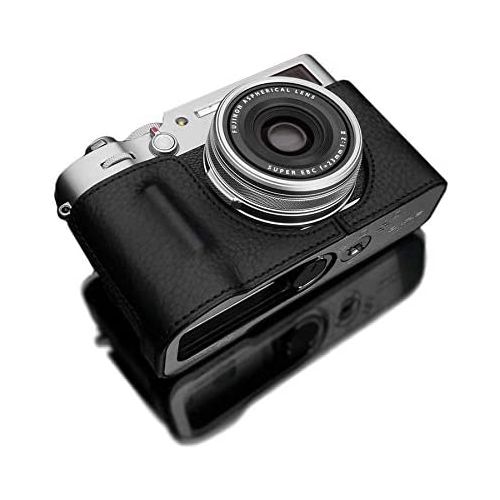  Gariz HG-X100VBK Genuine Leather Half Case for Fuji X100V, Black