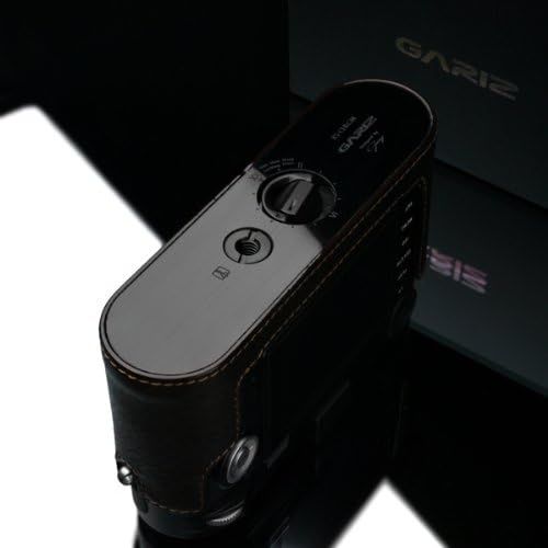  Gariz Black Label Genuine Leather BL-LCMBR Camera Metal Half Case for Leica M, Brown