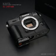 Gariz XS-CHXT10BK Genuine Leather Camera Metal Half Case for Fuji Fujifilm X-T20 XT20 XT10, Black