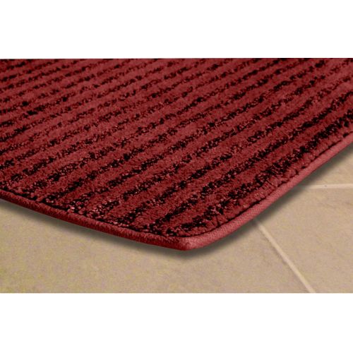  Garland Rug Sheridan Plush Washable Nylon Rug, 22-Inch by 60-Inch, Chili Pepper Red