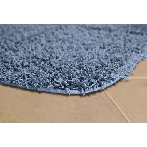  Garland Rug 3-Piece Jazz Shaggy Washable Nylon Bathroom Rug Set, Basin Blue