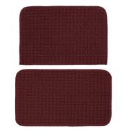 Garland Rug Herald Square 2-Piece Kitchen Rug Set, 18-Inch by 28-Inch,Chilli Red