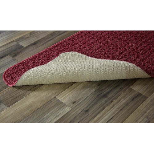  Garland Rug Herald Square 2-Piece Kitchen Rug Set, 18-Inch by 28-Inch,Chilli Red