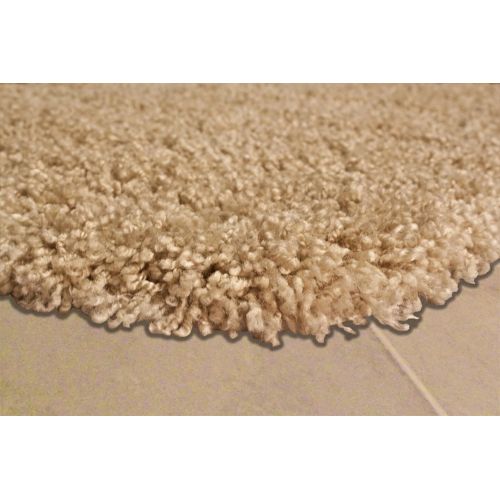  Garland Rug 2-Piece Serendipity Shaggy Washable Nylon Bathroom Rug Set, Linen