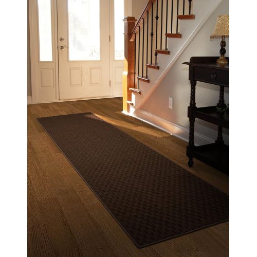  Garland Rug Medallion Rug Runner, 2 x 8, Chocolate