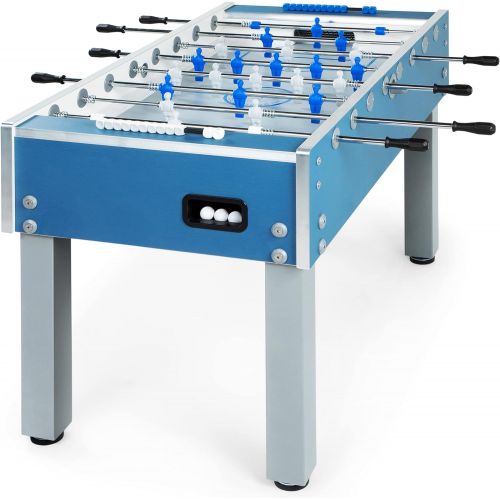  [아마존베스트]Garlando G-500 Weatherproof Indoor & Outdoor Foosball Table with Safety Telescopic Rods & Abacus Scorers. Includes 10 Standard Balls.