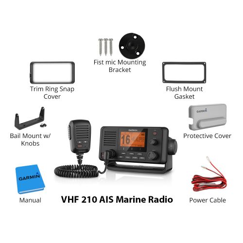 가민 Garmin VHF, 210 AIS, w Hailer, Detachable Mic