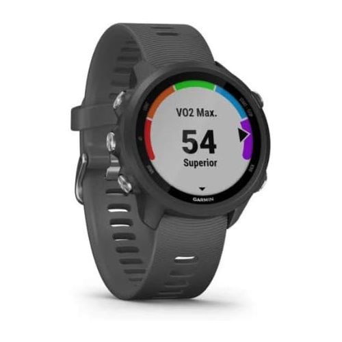 가민 Garmin Forerunner 245, GPS Running Smartwatch with Advanced Dynamics, Slate Gray