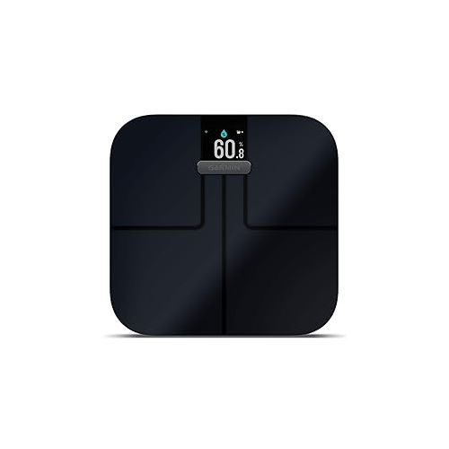 가민 Garmin Index S2, Smart Scale with Wireless Connectivity, Measure Body Fat, Muscle, Bone Mass, Body Water% and More, Black (010-02294-02)