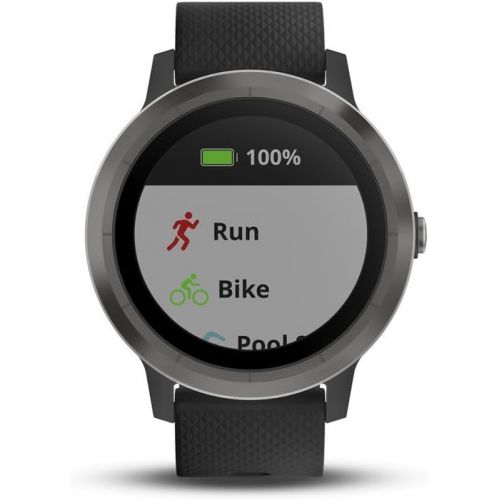 가민 Garmin vivoactive 3 GPS Smartwatch - Black & Gunmetal (Renewed)