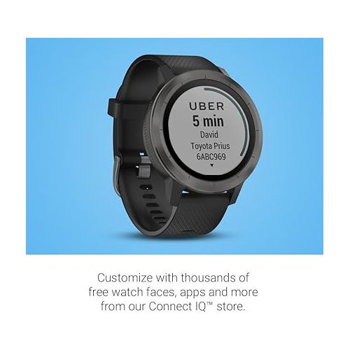 가민 Garmin vivoactive 3 GPS Smartwatch - Black & Gunmetal (Renewed)