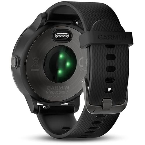 가민 Garmin vivoactive 3 GPS Smartwatch - Black & Gunmetal (Renewed)