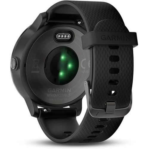 가민 Garmin vivoactive 3 GPS Smartwatch - Black & Gunmetal (Renewed)