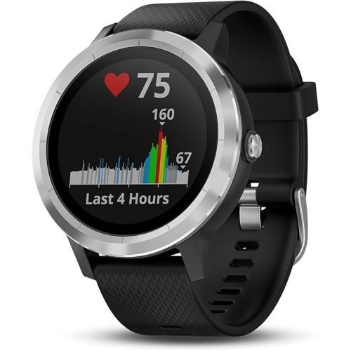 가민 Garmin Vivoactive 3 GPS Smartwatch with Built-in Sports Apps - Black/Silver (Renewed)