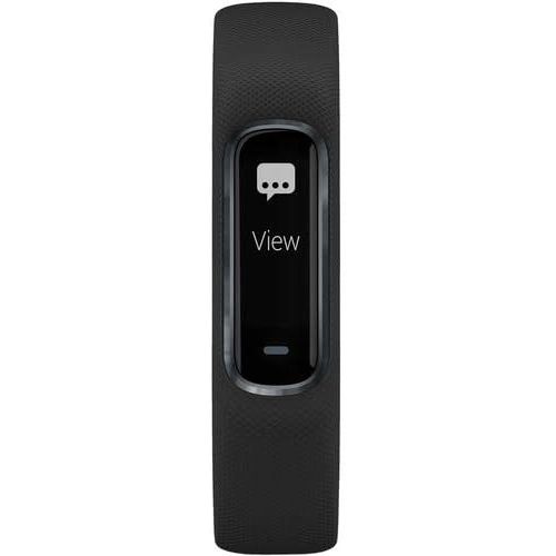 가민 Garmin vivosmart 4 Activity & Fitness Tracker with Advanced Sleep Monitoring and Pulse Ox Sensor, Midnight Black-Small/Medium (Renewed)