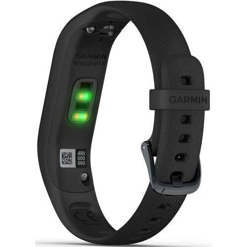 가민 Garmin vivosmart 4 Activity & Fitness Tracker with Advanced Sleep Monitoring and Pulse Ox Sensor, Midnight Black-Small/Medium (Renewed)
