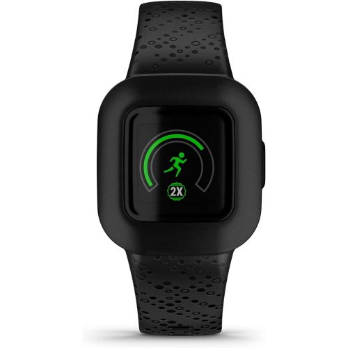 가민 Garmin vivofit® jr. 3 Kids Fitness Tracker, Black Cosmic, Up to 1 Year Battery Life, Swim-Friendly, Activity Unlocks Adventure