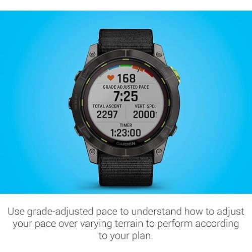 가민 Garmin Enduro™ 2 - Ultraperformance Watch, Long-Lasting GPS Battery Life, Solar Charging, Preloaded Maps