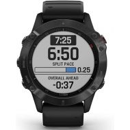 Garmin 010-02158-01 fenix 6 Pro, Premium Multisport GPS Watch, Features Mapping, Music, Grade-Adjusted Pace Guidance and Pulse Ox Sensors, Black