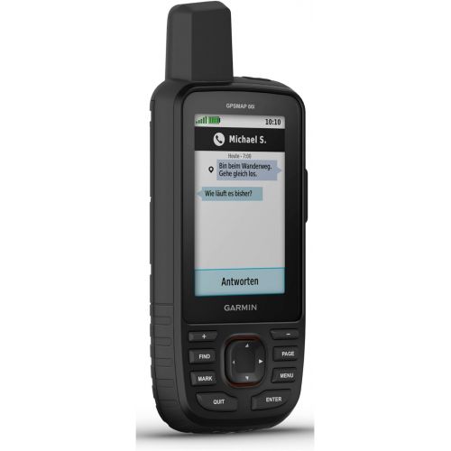 가민 Garmin GPSMAP 66i, GPS Handheld and Satellite Communicator, Featuring TopoActive mapping and inReach Technology, Multi