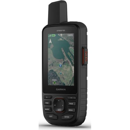 가민 Garmin GPSMAP 66i, GPS Handheld and Satellite Communicator, Featuring TopoActive mapping and inReach Technology, Multi