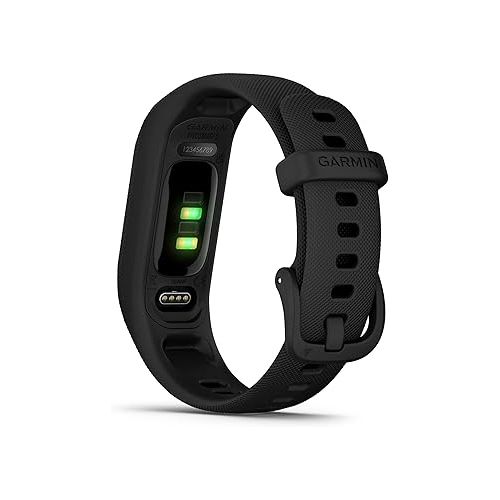 가민 Garmin vivosmart® 5, Fitness Tracker, Long-Lasting Battery, Simple Design, Black Large