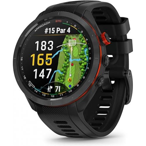 가민 Garmin Approach S70, 47mm, Premium GPS Golf Watch, Black