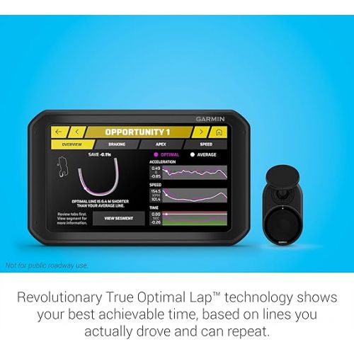 가민 Garmin Catalyst, Driving Performance Optimizer with Real-time Coaching and Immediate Track Session Analysis, for Motorsports and High Performance Driving (010-02345-00) , Black , 6.95 inch