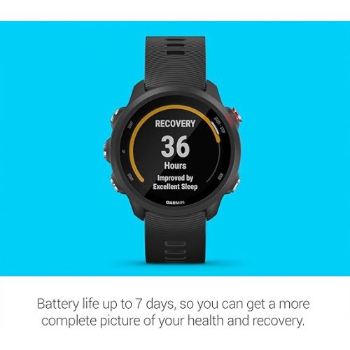 가민 Garmin Forerunner 245 Music, GPS Running Smartwatch with Music and Advanced Dynamics, Black (Renewed)