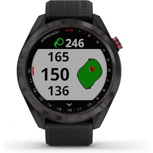 가민 Garmin Approach S42, GPS Golf Smartwatch, Lightweight with 1.2