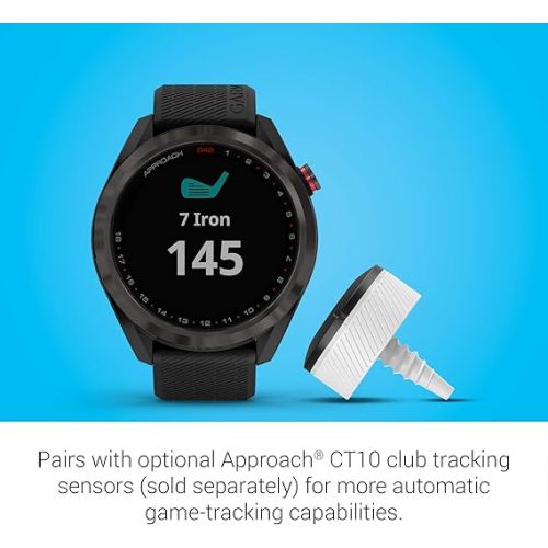 가민 Garmin Approach S42, GPS Golf Smartwatch, Lightweight with 1.2