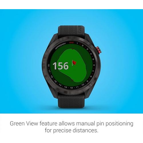 가민 Garmin Approach S42, GPS Golf Smartwatch, Lightweight with 1.2