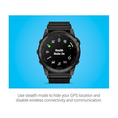 가민 Garmin tactix® 7 ? AMOLED Edition, Specialized Military and Tactical GPS Smartwatch, Adaptive AMOLED Display, Built-in Flashlight, Preloaded TopoActive Mapping
