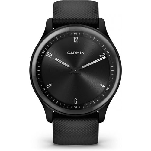 가민 Garmin vivomove Sport, Hybrid Smartwatch, Health and Wellness Features, Touchscreen, Black