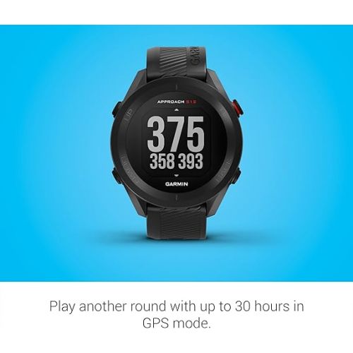 가민 Garmin Approach S12, Easy-to-Use GPS Golf Watch, 42k+ Preloaded Courses, Black, 010-02472-00