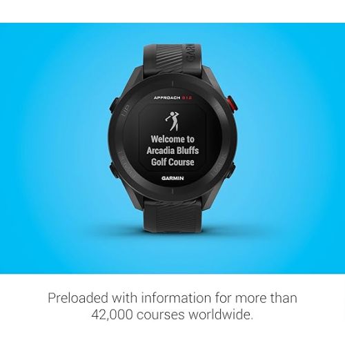 가민 Garmin Approach S12, Easy-to-Use GPS Golf Watch, 42k+ Preloaded Courses, Black, 010-02472-00