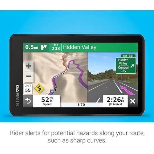 가민 Garmin z?mo XT, All-Terrain Motorcycle GPS Navigation Device, 5.5-inch Ultrabright and Rain-Resistant Display