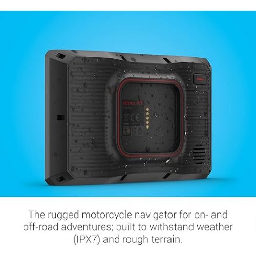 가민 Garmin z?mo XT, All-Terrain Motorcycle GPS Navigation Device, 5.5-inch Ultrabright and Rain-Resistant Display